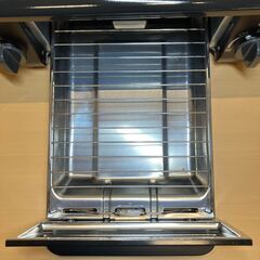 都市ガス用 グリル付き二口ガステーブル Paloma IC-N36B-R（2016年製）の画像