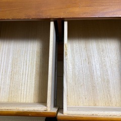 状態込み 押入れ クローゼット内 木製タンス 引き出し 3段 チェスト 衣類収納 中古の画像