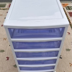 キャスター付き引き出し２個セット 幅330×奥400×高680 中古の画像