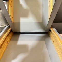 LAWYA ドレッサーローテーブル ディスプレイ収納付きの画像