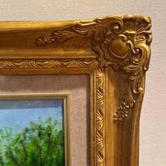 油絵　風景画　長禅寺の画像