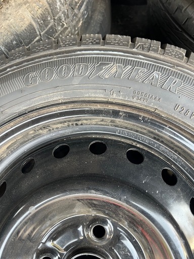 155/65R14, グッドイヤータイヤ,2022年,ホイル4本セット　