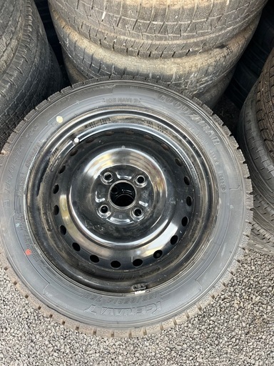 155/65R14, グッドイヤータイヤ,2022年,ホイル4本セット　
