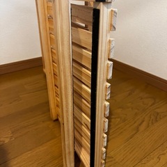 折り畳みウッドラックの画像