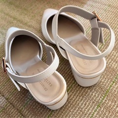 Oriental Traffic ホワイトパンプス Mの画像