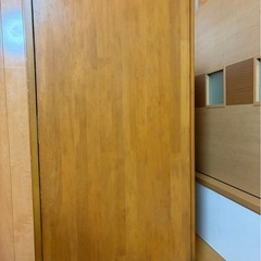 勉強机や作業机にもなる多機能な収納付きバタフライテーブル（キッチンワゴン）の画像