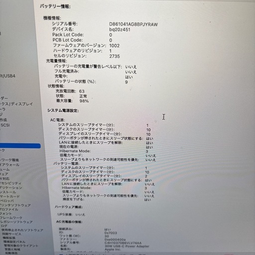 MacBook Air　13インチ ゴールド 