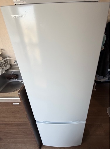 取引中【美品】東芝 2ドア冷蔵庫 GR-W17BS 2025年170L