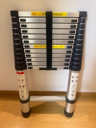 決)アルミ伸縮はしご3.8M