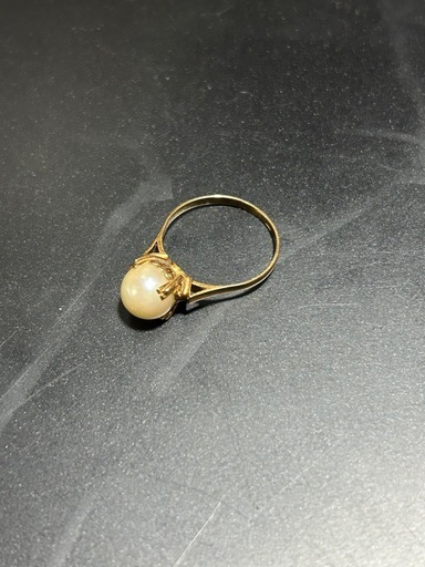 18金  18k 指輪 パール

