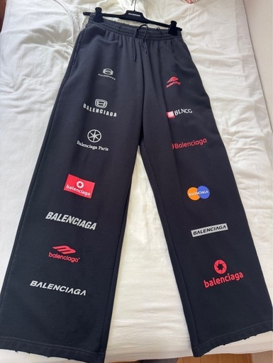 服/ファッション BALENCIAGA Unisex Top League Baggy Sweatpants in Cotton-fleece