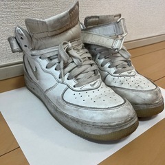 ナイキ AIR FORCE 1 MID 07_ エアフォース1 26.5cm 白の画像