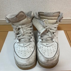 ナイキ AIR FORCE 1 MID 07_ エアフォース1 26.5cm 白の画像