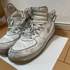 ナイキ AIR FORCE 1 MID 07_ エアフォース1 26.5cm 白の画像