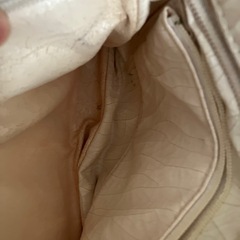 ホワイト メッシュデザインバッグの画像