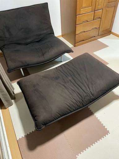 リーンロゼ カラン 1P ソファ + オットマン（足置き）付きです 
