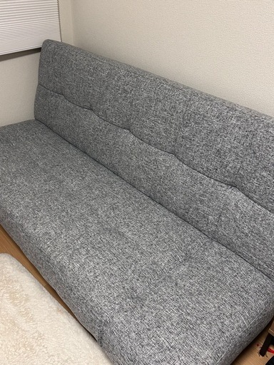 背もたれと肘掛けが動くソファベッド 布張りタイプ