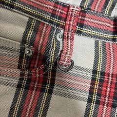 SHIPS タータンチェックパンツの画像