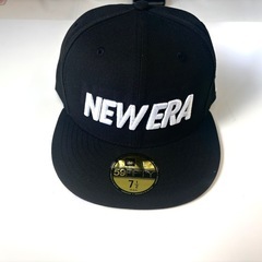 NEW ERA 59FIFTY ブラックキャップ 7 1/2 新品未使用品の画像
