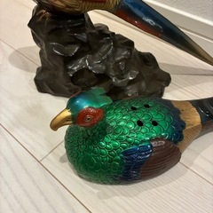 雉 キジ 剥製風 置物 2点セット インテリア オブジェ の画像