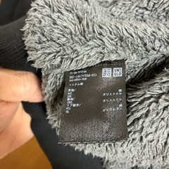 UNIQLO 　ユニクロ　メンズ　ボアパーカー　ブラック　Mサイズ の画像