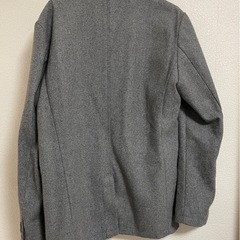 綺麗めグレーコート　メンズ　Lサイズ の画像