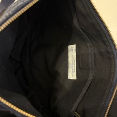 ハリスツイード ショルダーバッグ ボーダー柄 ネイビーの画像