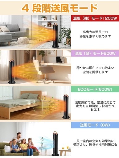 セラミックヒーター【新品、未使用箱入り】