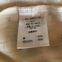 小さいハート柄ベビー服の画像