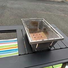 【IGT対応】深型バスケット付 ステンレス製BBQコンロ・焚き火台（収納袋付）の画像