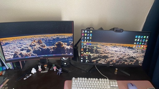 ゲーミングPC RTX2060 + デュアルモニター フルセット（大分市・直接取引）