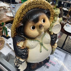信楽焼　たぬき置物　87458 美品の画像