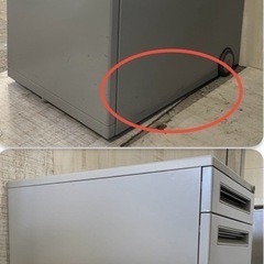 J762⭐️ UCHIDA3段スチールワゴン③ 鍵なし
の画像