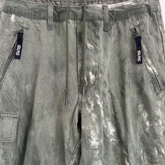 SILAS オリーブグリーン カーゴパンツ タイダイの画像