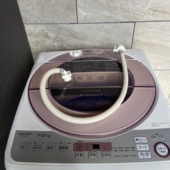 激安　SHARP 全自動洗濯機シャープ  7kg 穴無し槽 Ag+抗菌加工 風乾燥 ES-GV7Dの画像