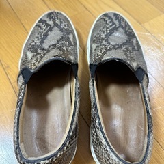 FABIO RUSCONI パイソン　本皮　スリッポン 26.5cmの画像