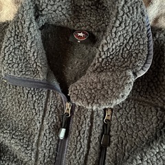 converse グレー フリースボアジャケット Mサイズの画像