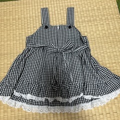 95 リボン付きチェックワンピ　Princess Roseの画像