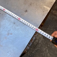 ステンレス作業台　　背面　穴ありの画像