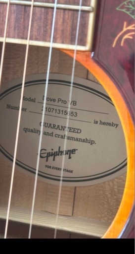 Epiphone DOVE PRO エレアコ Fishman搭載 弦高低め