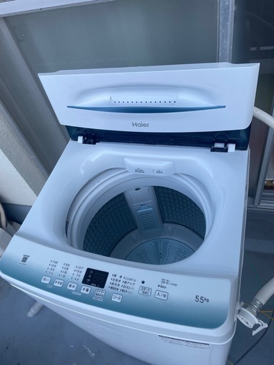 決まりました【引き取り限定・中古美品】2022年製 5.5kg 全自動洗濯機 動作良好 