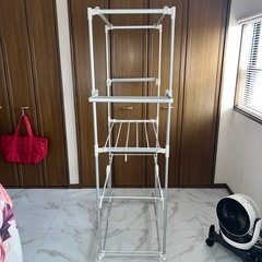 ニトリ 折りたたみできる大容量室内物干しの画像