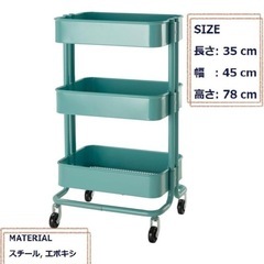 ★交渉中★IKEA      RASKOG  キッチンワゴン　限定色の画像