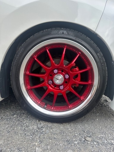 ワーク戦(イクサ)6J+45と6J+34 25年製バリ山タイヤ165/50r16