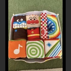 ベビラボアンパンマン  やわらかつみき　赤ちゃんソフトブロックの画像