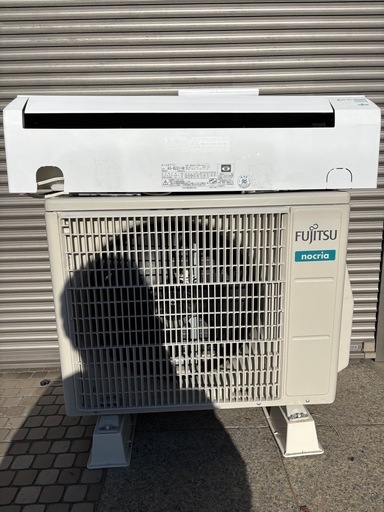 ?ノクリア✨富士通ゼネラル?取付込✨️簡易クリーニング済❄️中古 FUJITSU ノクリア AS-B22J-W 2019年式 100V