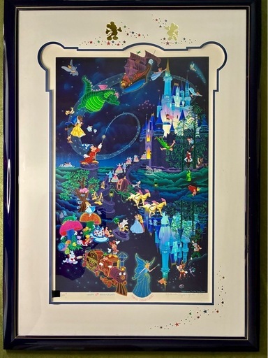 ディズニー版画ミッキーマウス　東京ディズニーランド　メラニーテイラーケント作限定品