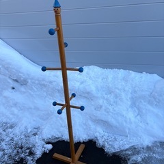 「決まりました」コート掛けの画像