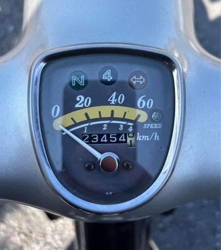 1220.ホンダ　リトルカブ　4速セル付き　社外マフラー　原付　バイク　50cc 車体