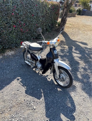 1220.ホンダ　リトルカブ　4速セル付き　社外マフラー　原付　バイク　50cc 車体